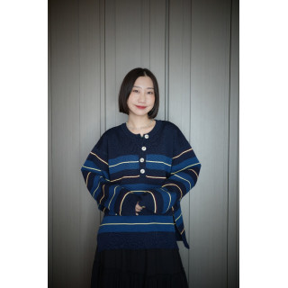 🇯🇵條紋亨利領針織衫/三色