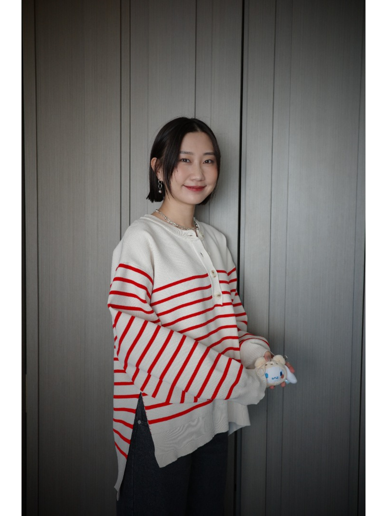 🇯🇵條紋亨利領針織衫/三色