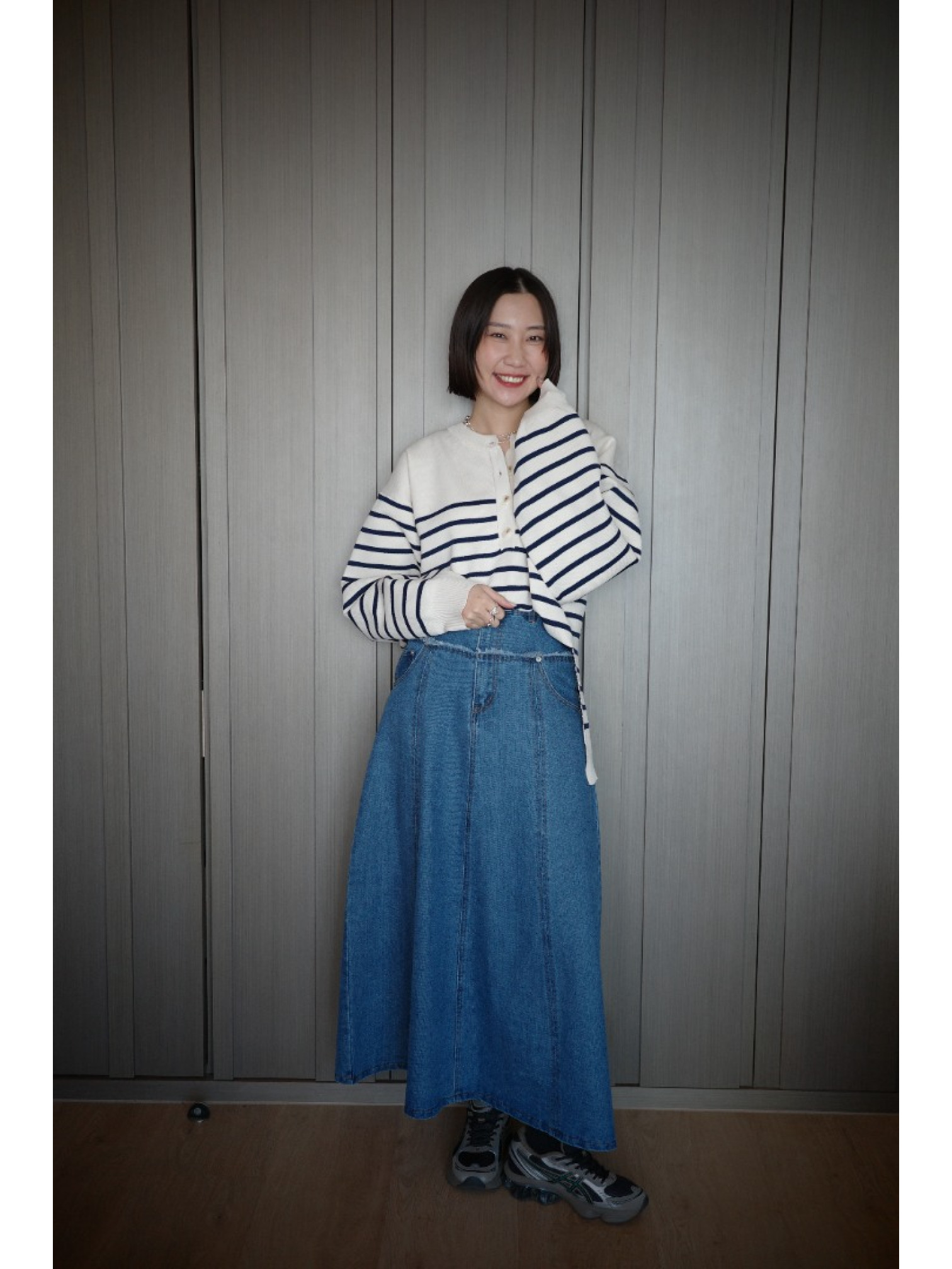 🇯🇵條紋亨利領針織衫/三色