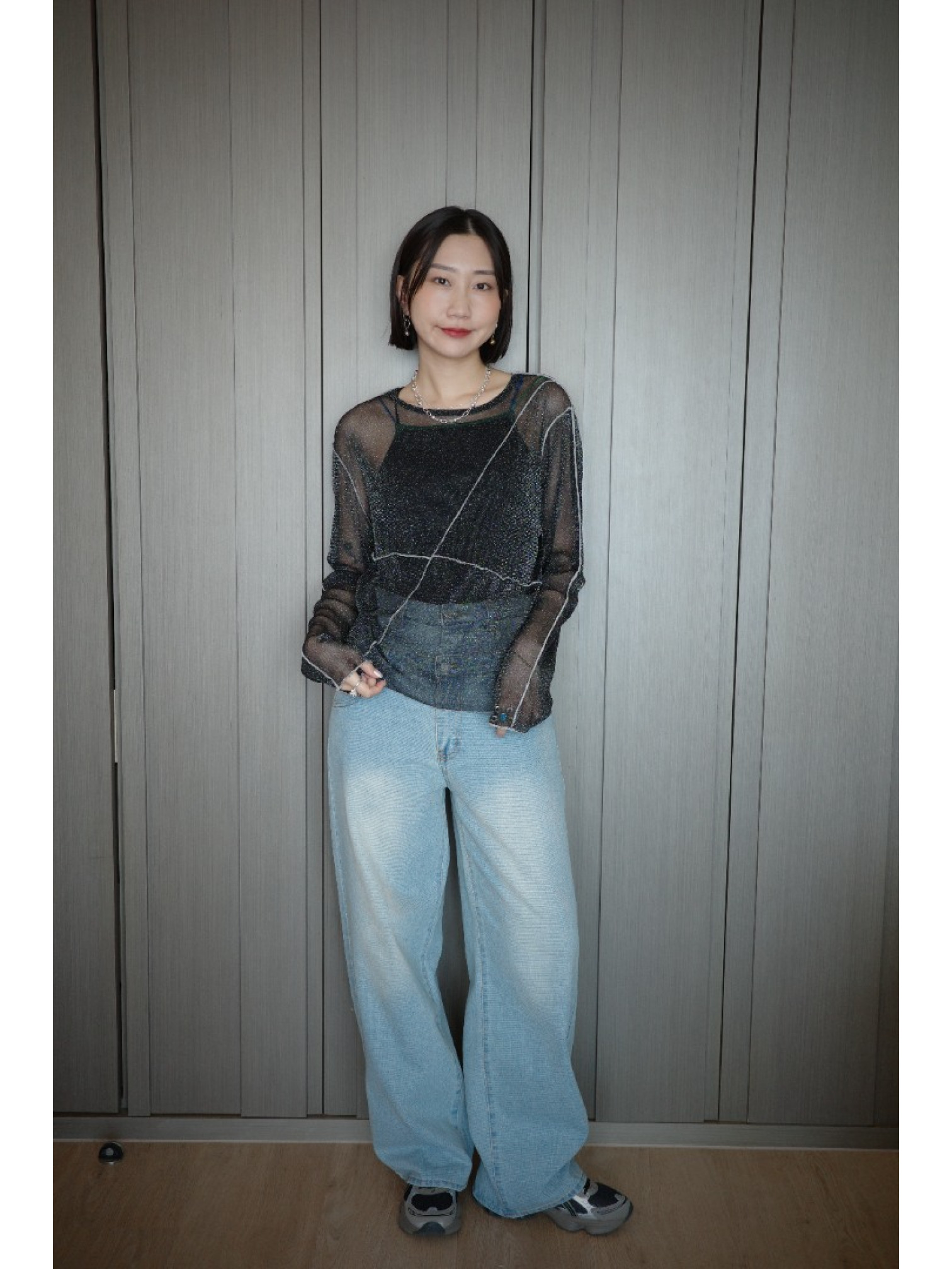 🇯🇵時髦雙褲頭丹寧褲/兩色S-M