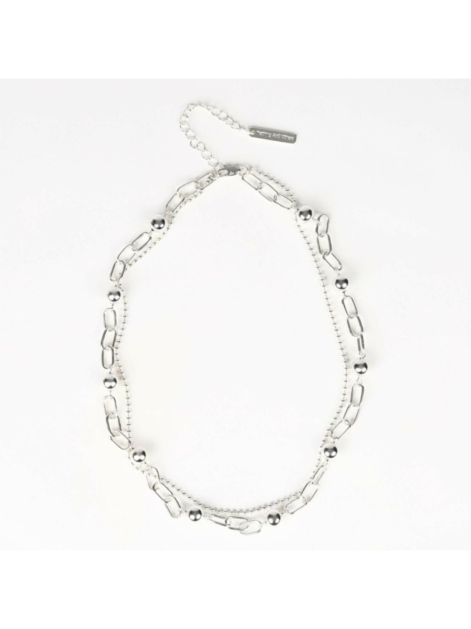 🇯🇵金屬球層次感雙鍊項鍊