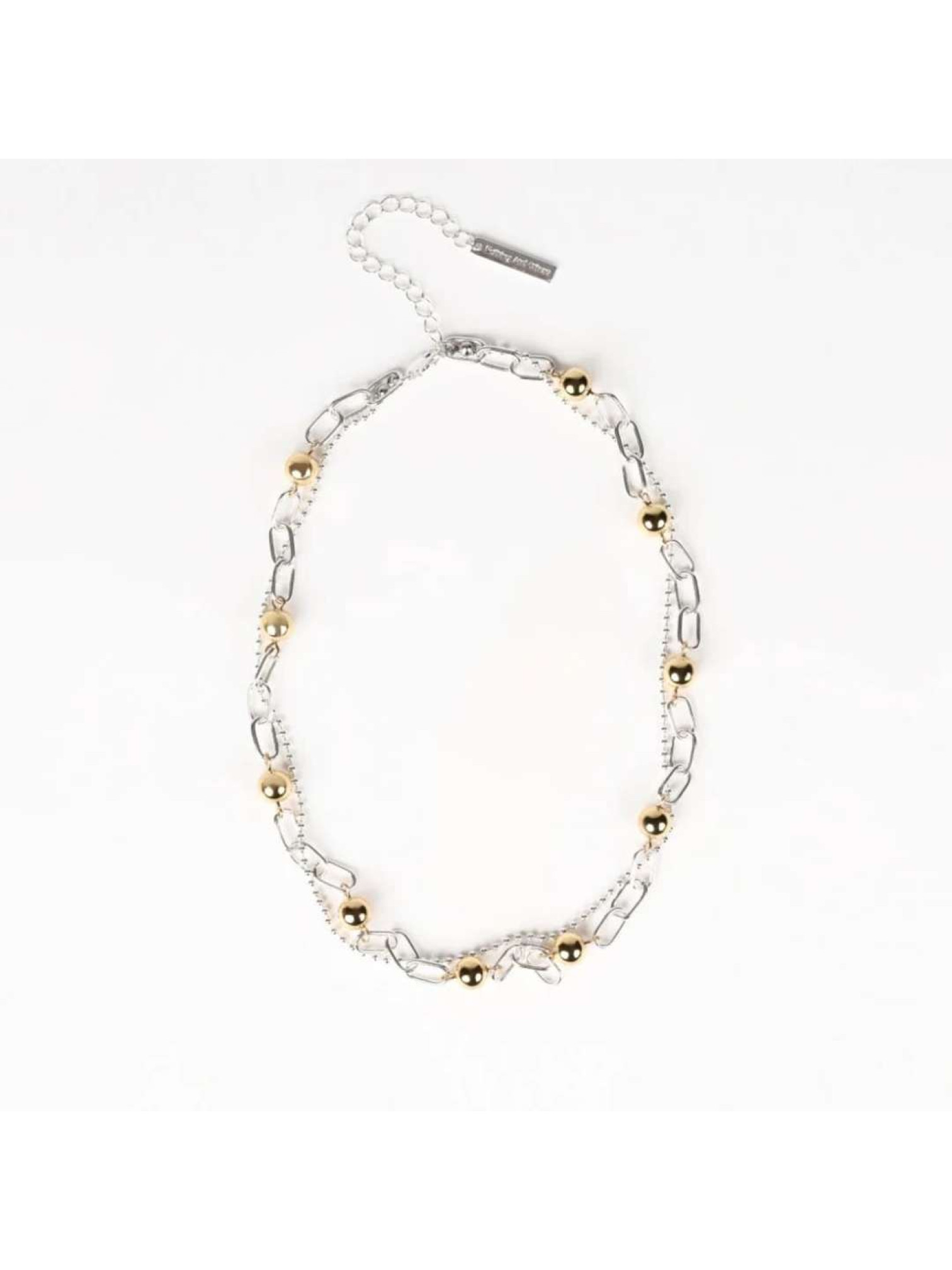 🇯🇵金屬球層次感雙鍊項鍊