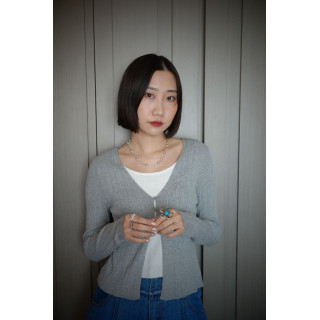 🇯🇵金屬球層次感雙鍊項鍊