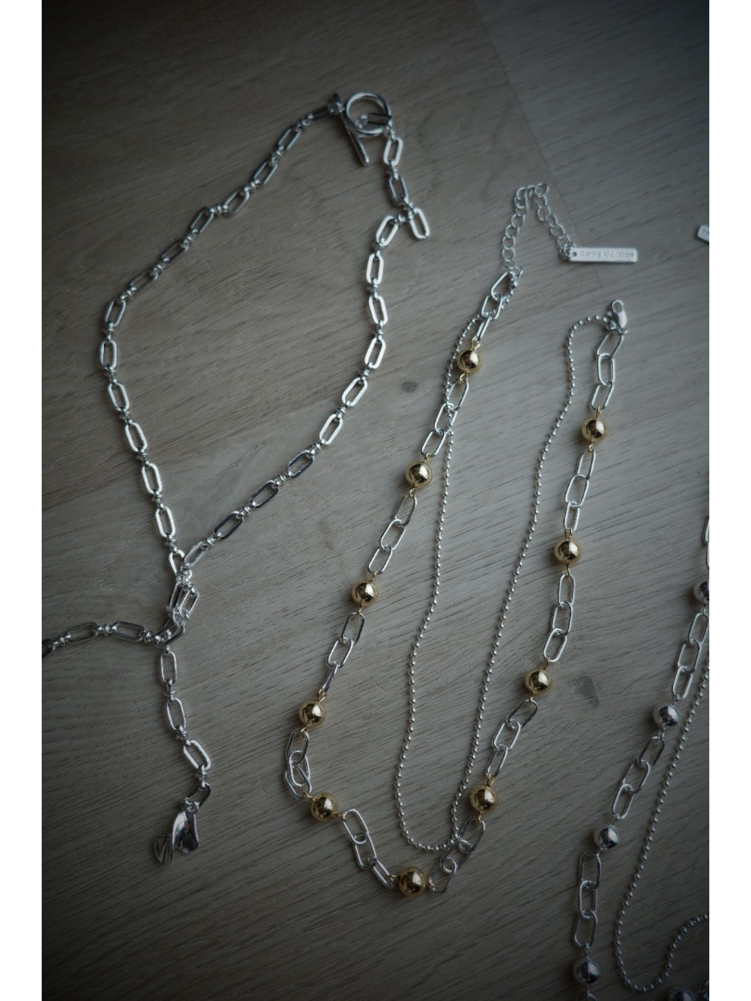 🇯🇵金屬球層次感雙鍊項鍊