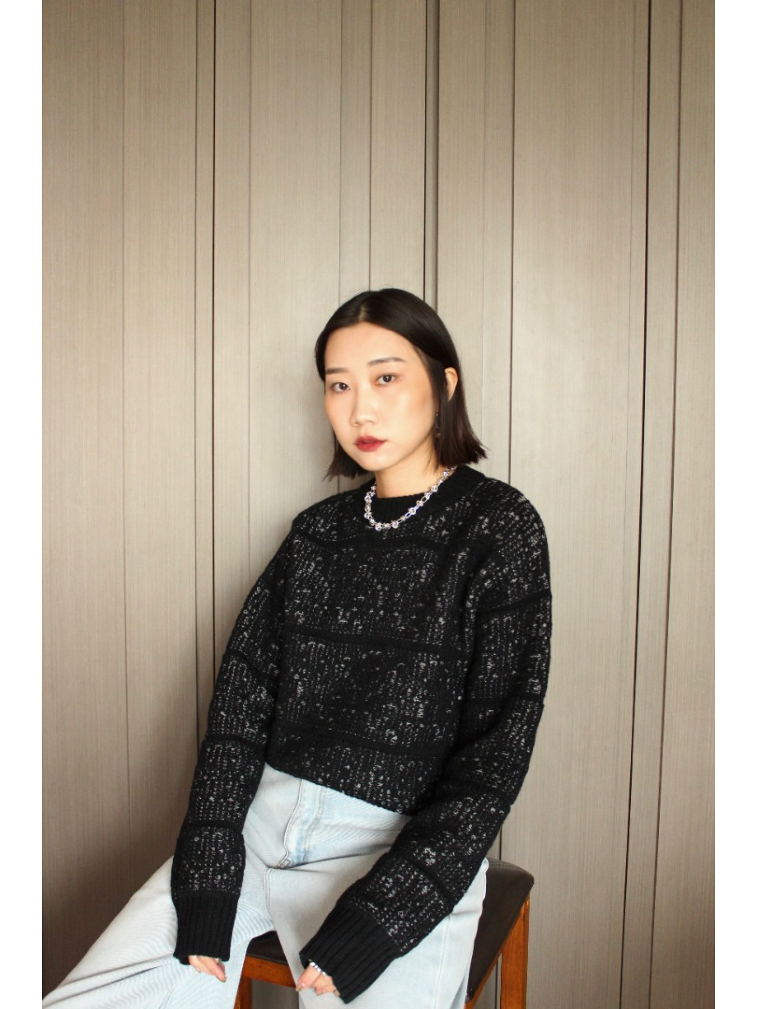 🇯🇵雙色提花針織上衣/三色