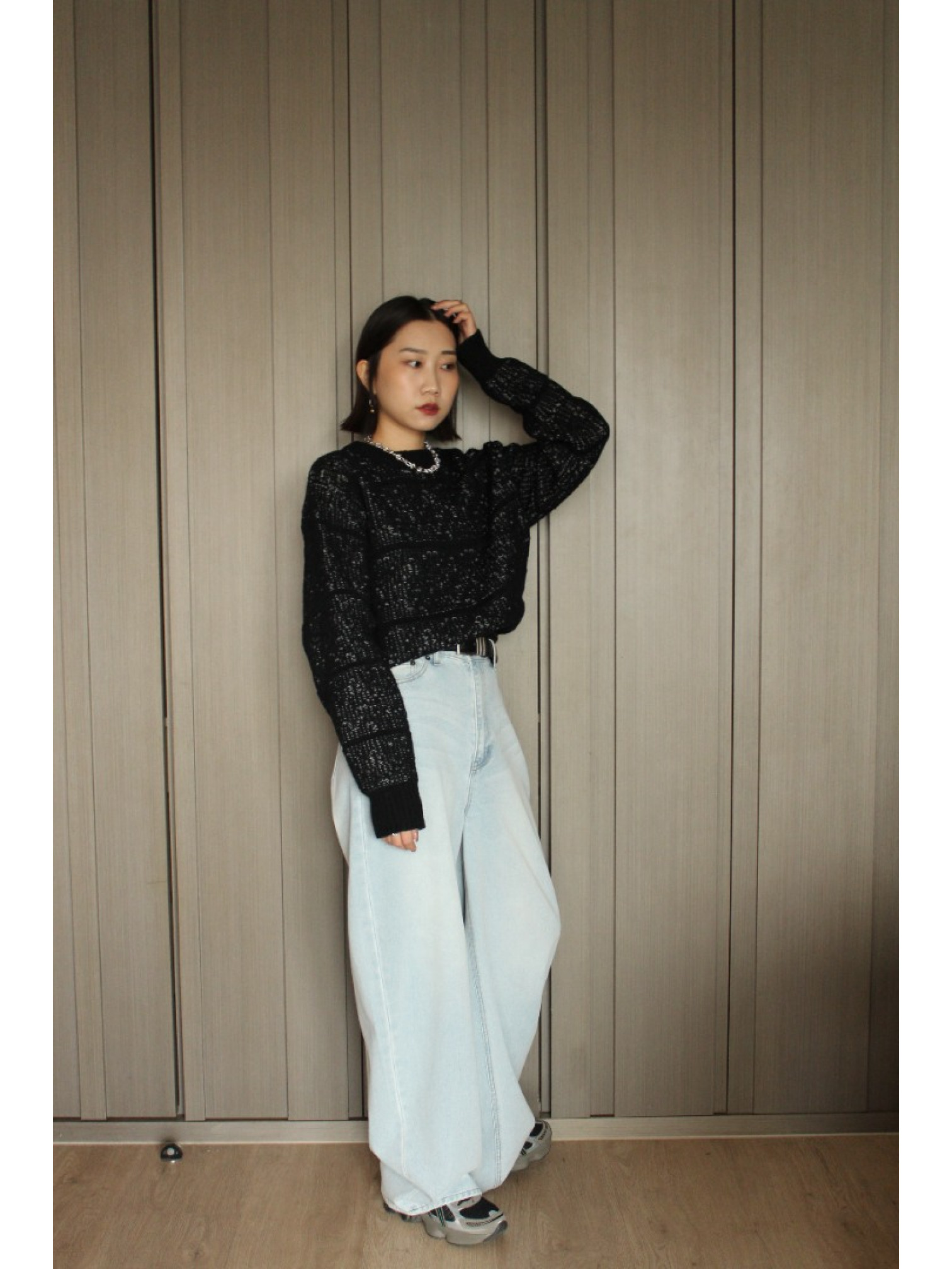 🇯🇵雙色提花針織上衣/三色