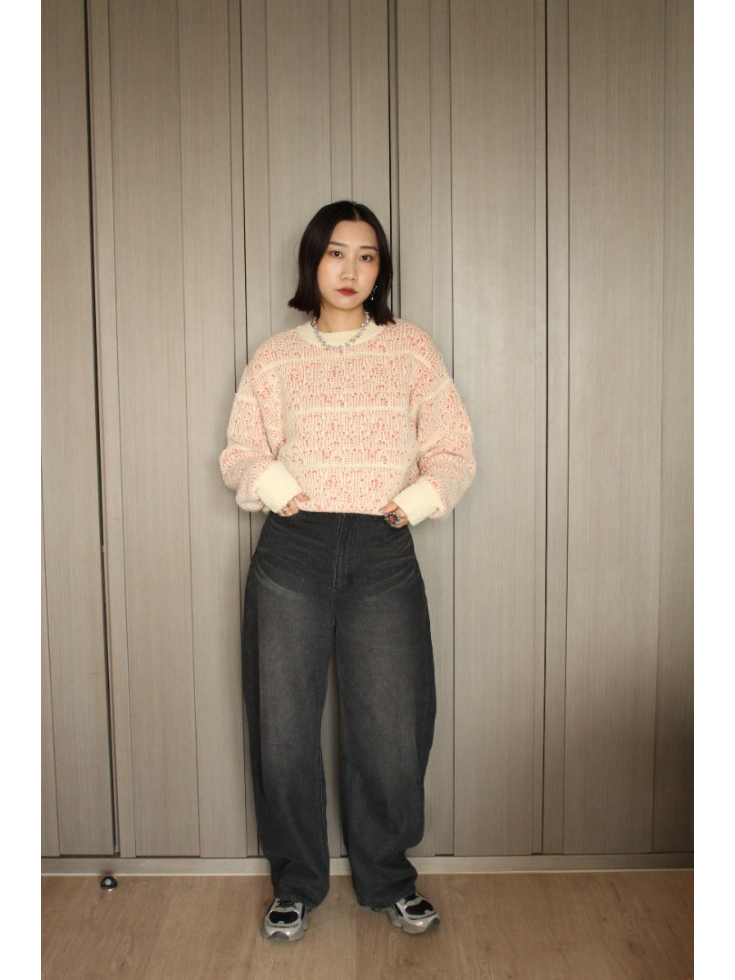 🇯🇵雙色提花針織上衣/三色