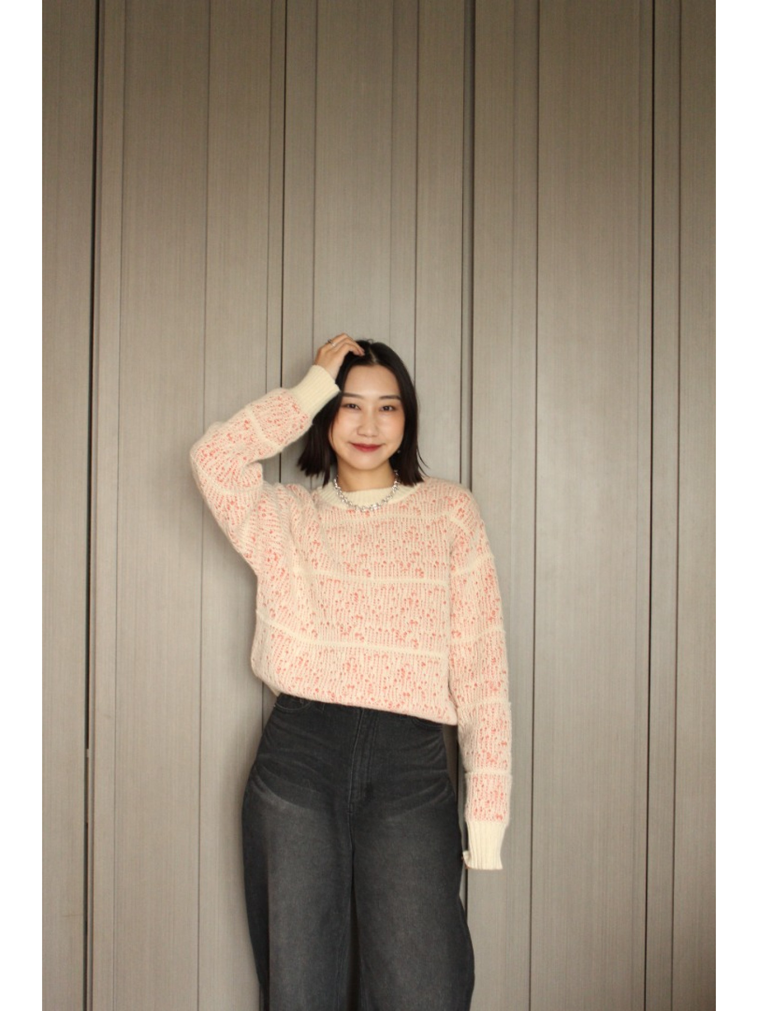 🇯🇵雙色提花針織上衣/三色