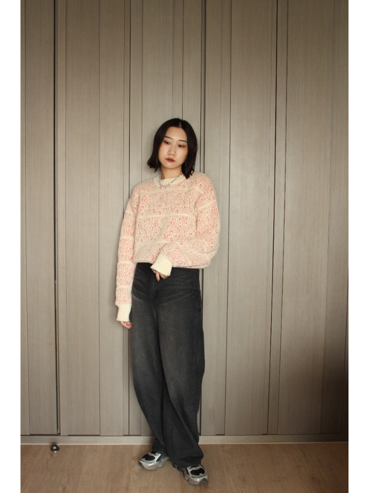 🇯🇵雙色提花針織上衣/三色