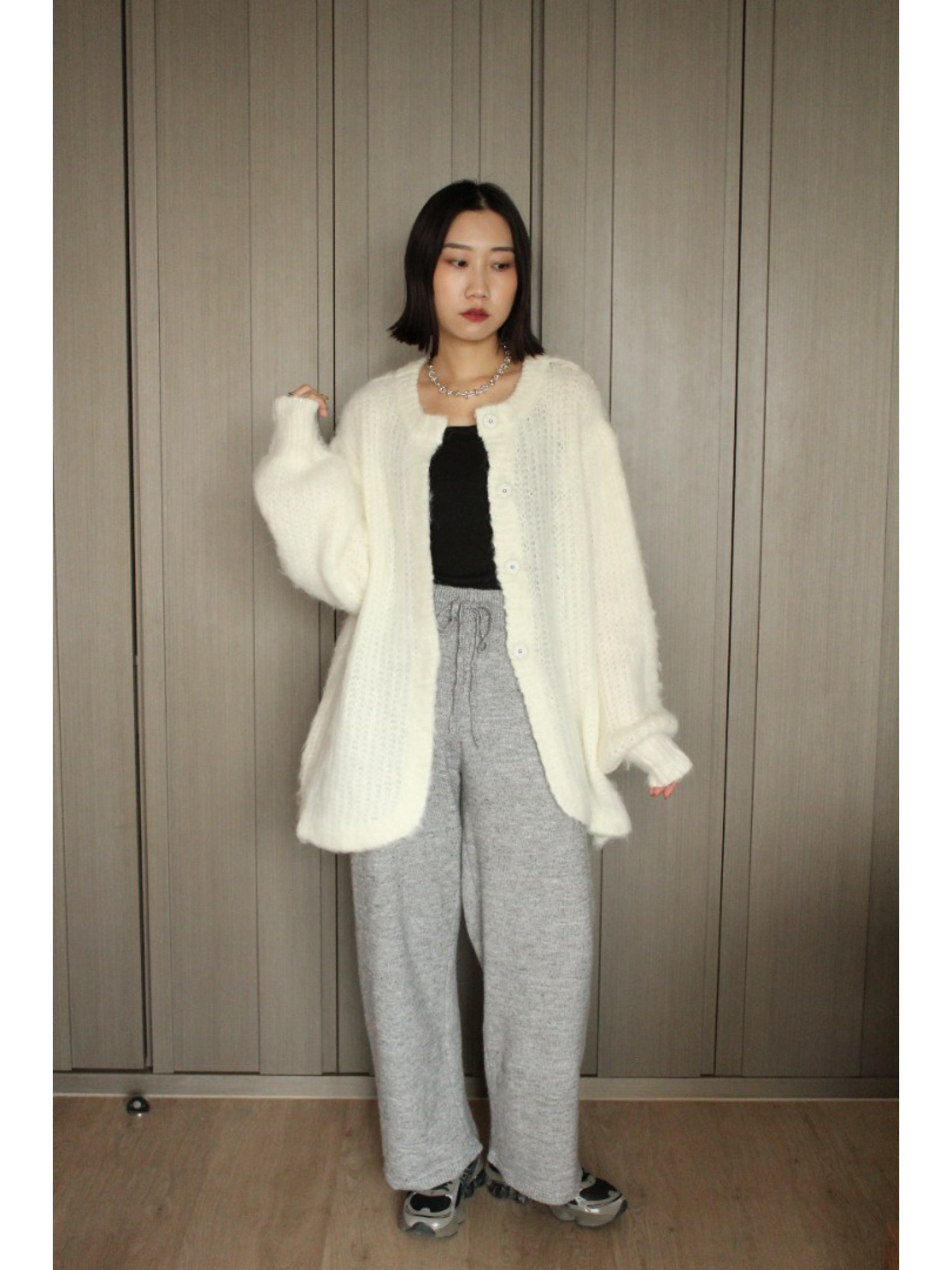 🇯🇵混織鬆緊腰針織褲/兩色