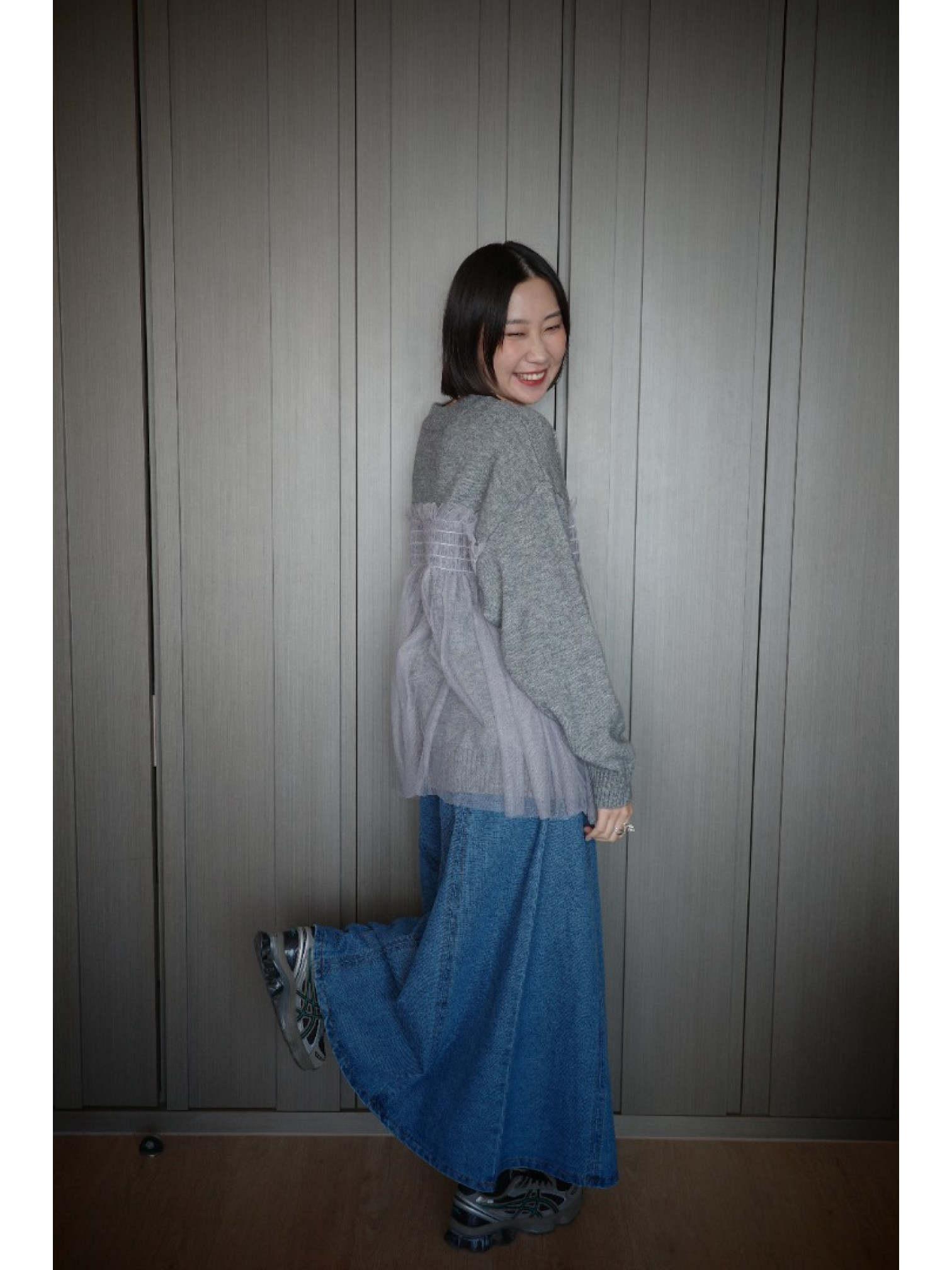 🇯🇵多層次薄紗針織上衣/三色