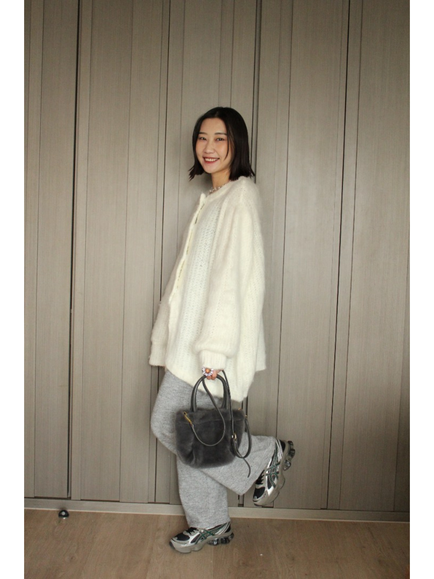 🇯🇵混織鬆緊腰針織褲/兩色