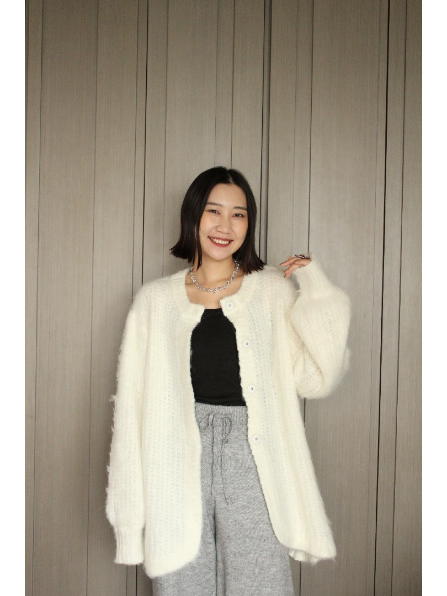 🇯🇵混織鬆緊腰針織褲/兩色