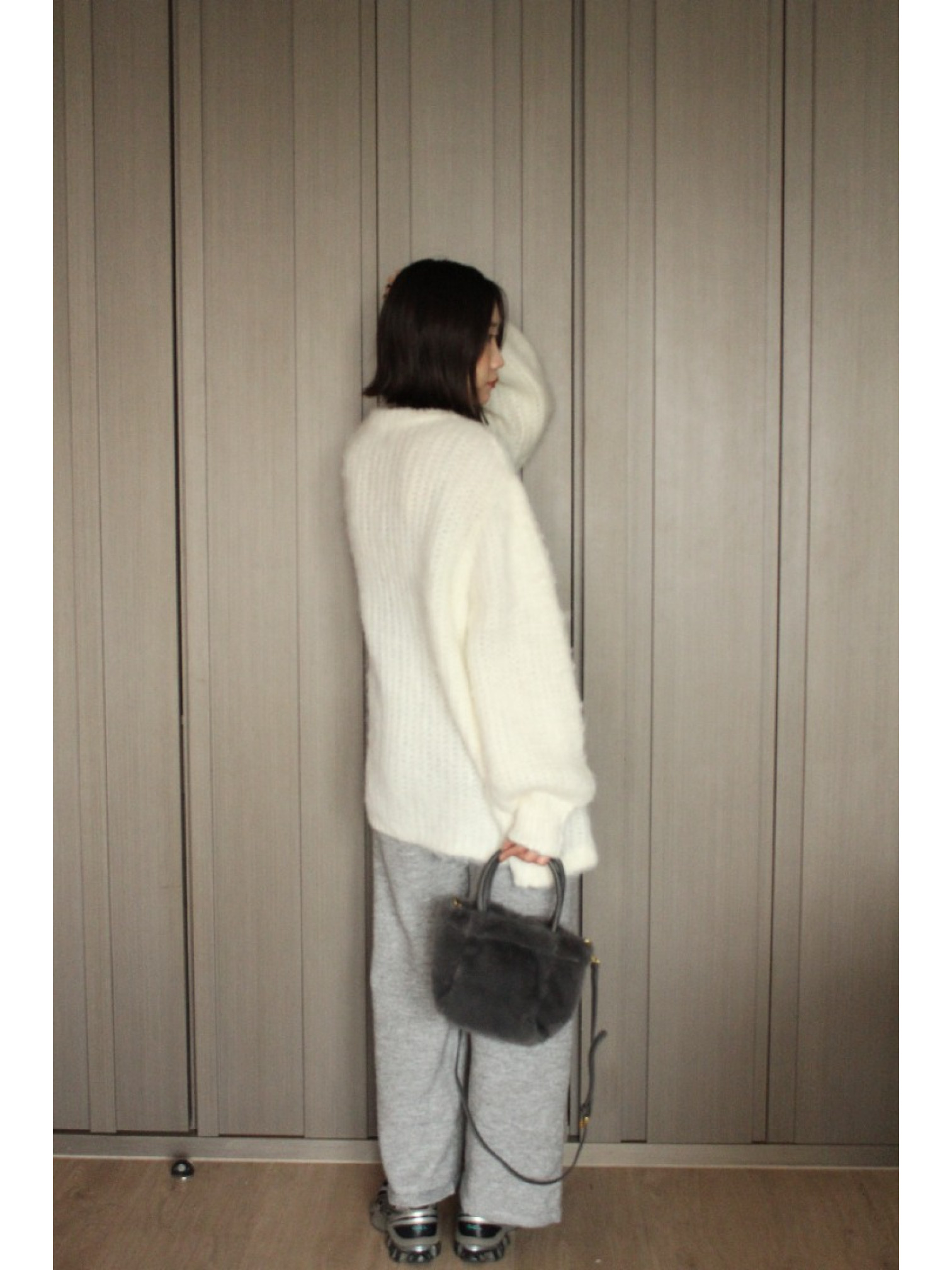 🇯🇵混織鬆緊腰針織褲/兩色