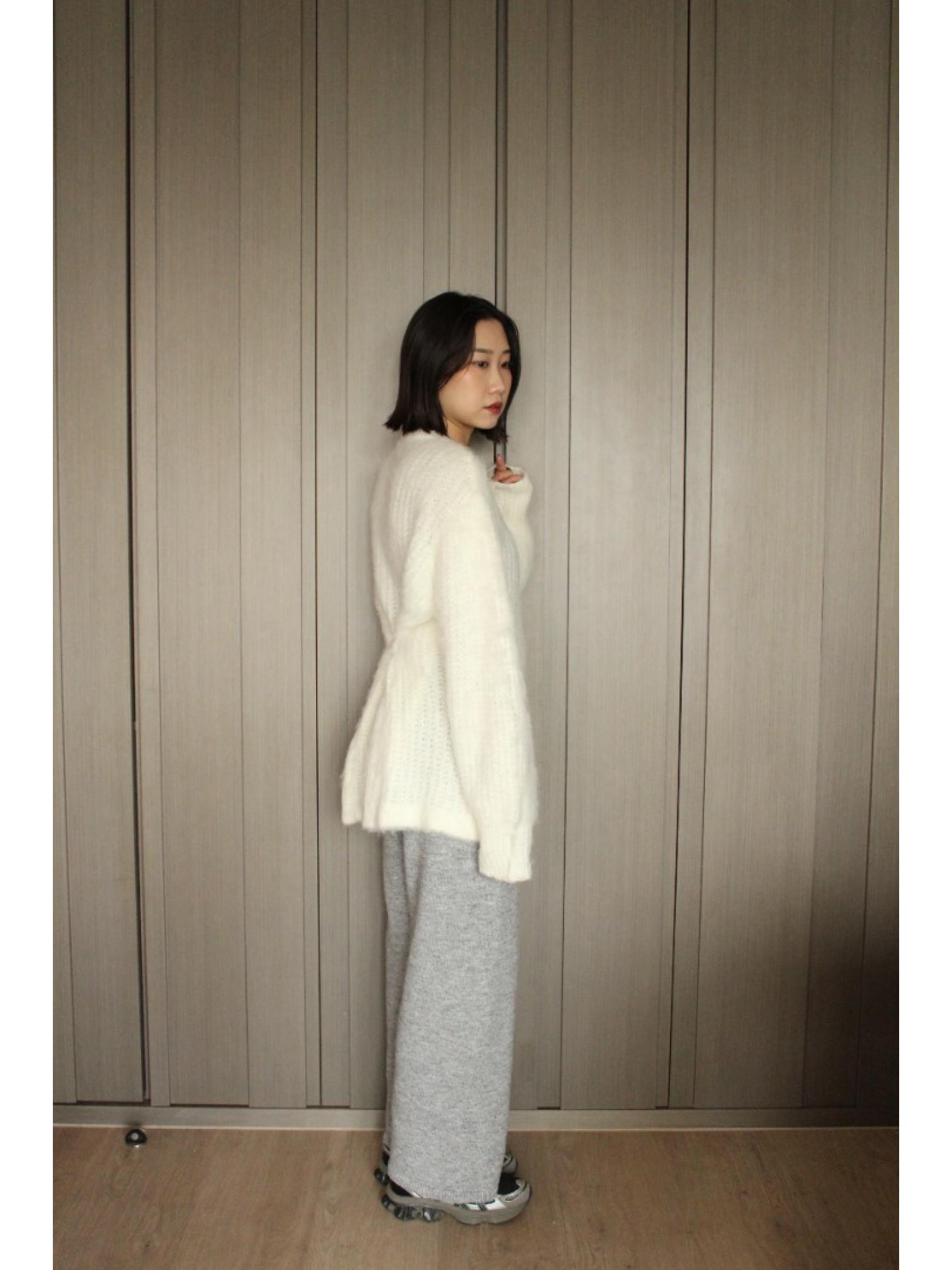 🇯🇵混織鬆緊腰針織褲/兩色