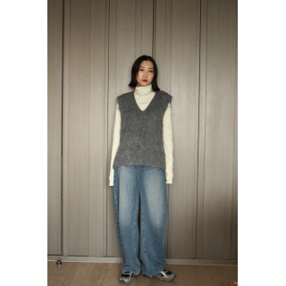 🇯🇵四季皆宜丹寧寬褲/淺藍L