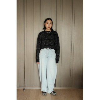 🇯🇵四季皆宜丹寧寬褲/淺藍L