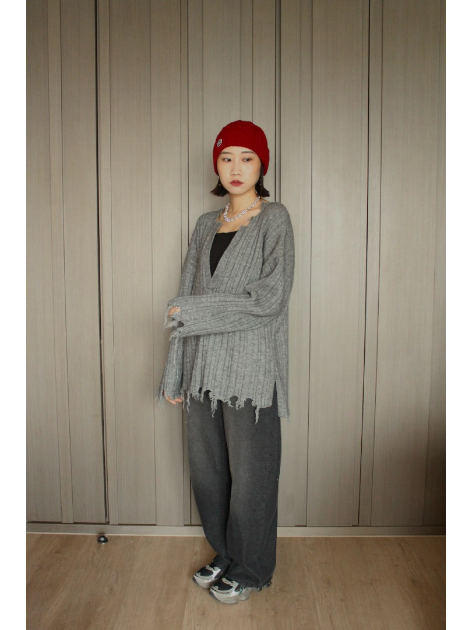 🇯🇵四季皆宜丹寧寬褲/淺藍L