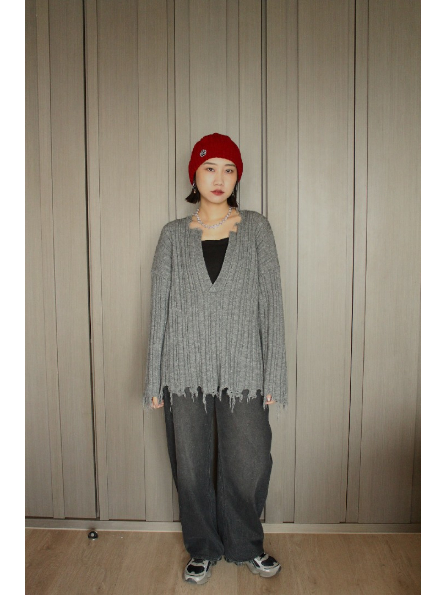 🇯🇵四季皆宜丹寧寬褲/淺藍L