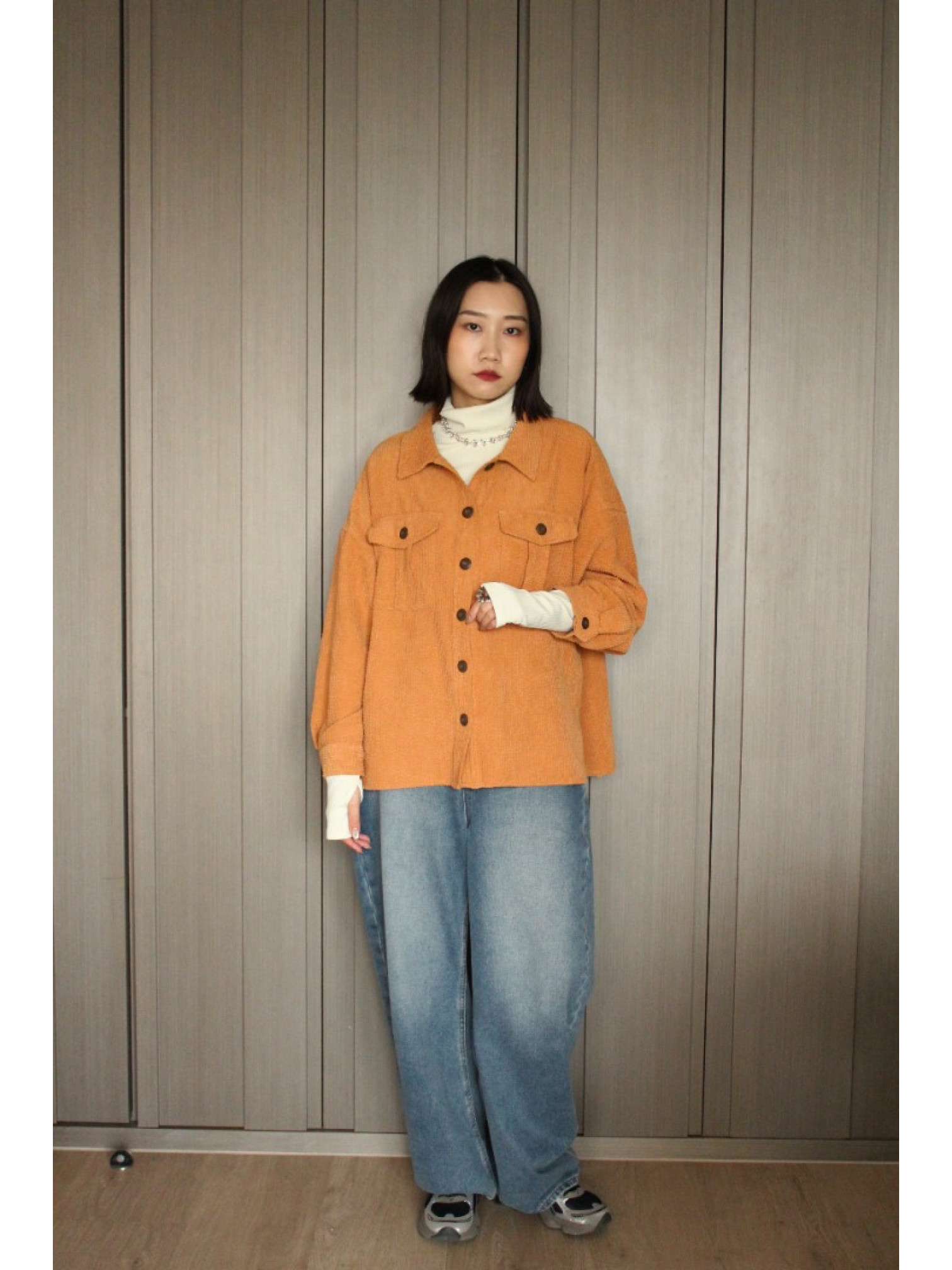 🇯🇵四季皆宜丹寧寬褲/淺藍L