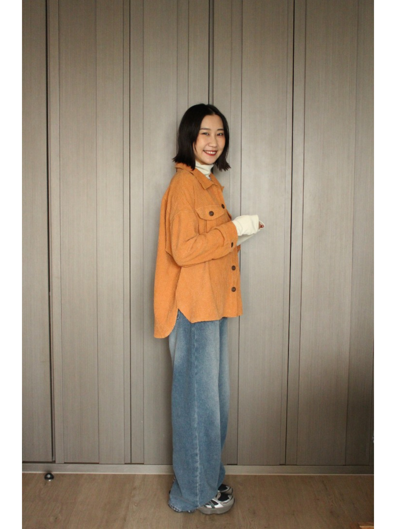 🇯🇵四季皆宜丹寧寬褲/淺藍L