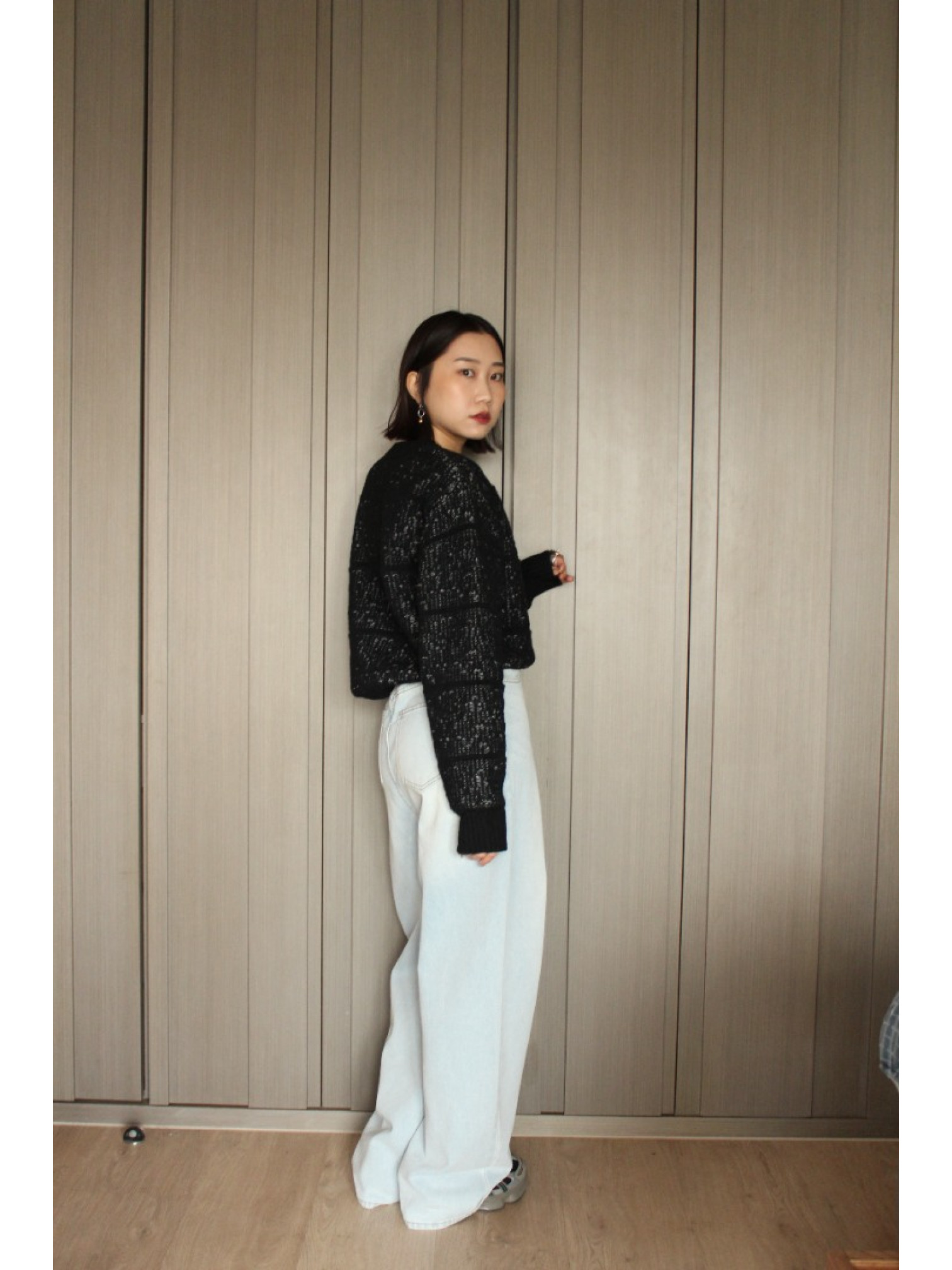 🇯🇵四季皆宜丹寧寬褲/淺藍L