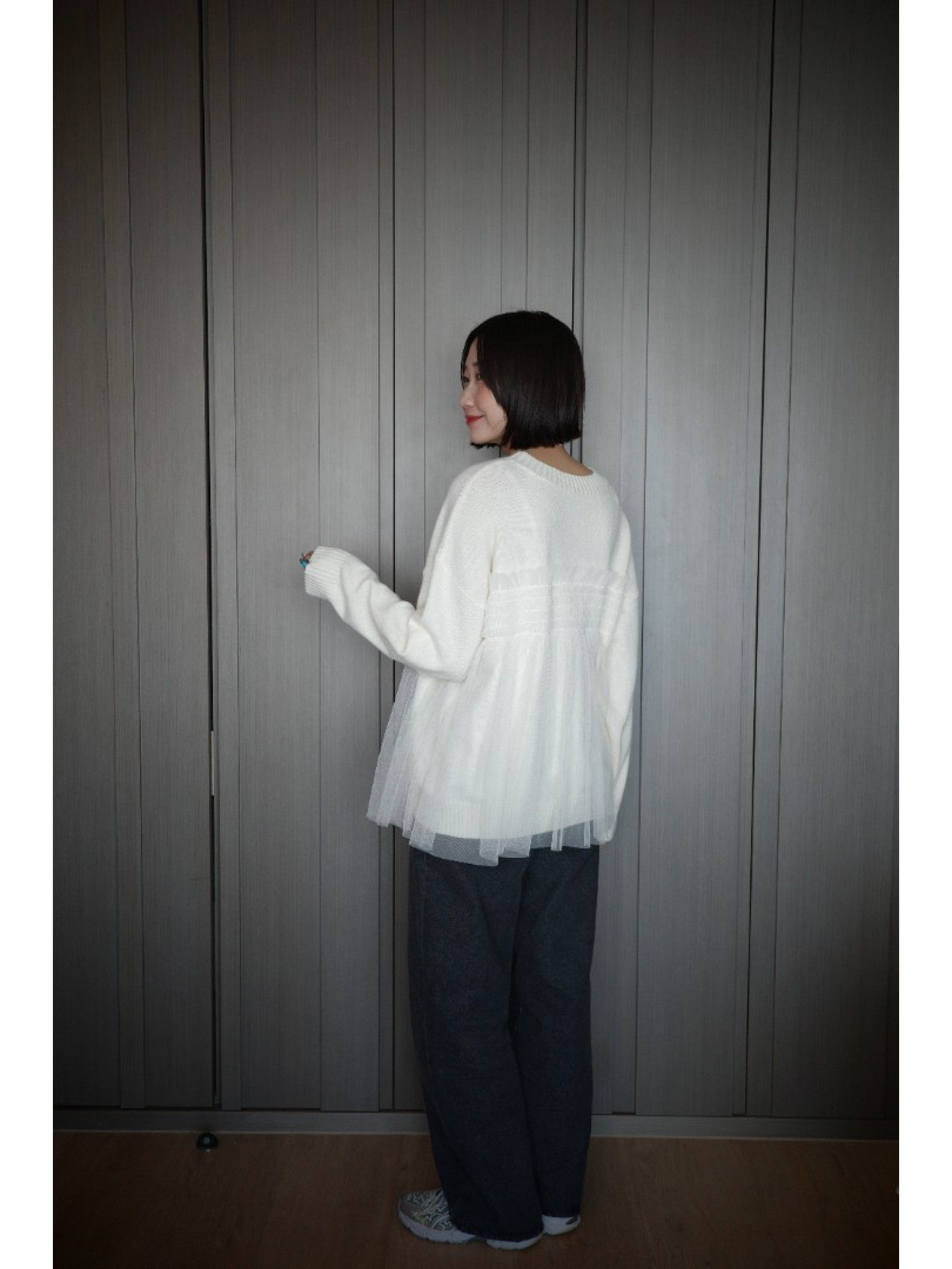 🇯🇵多層次薄紗針織上衣/三色