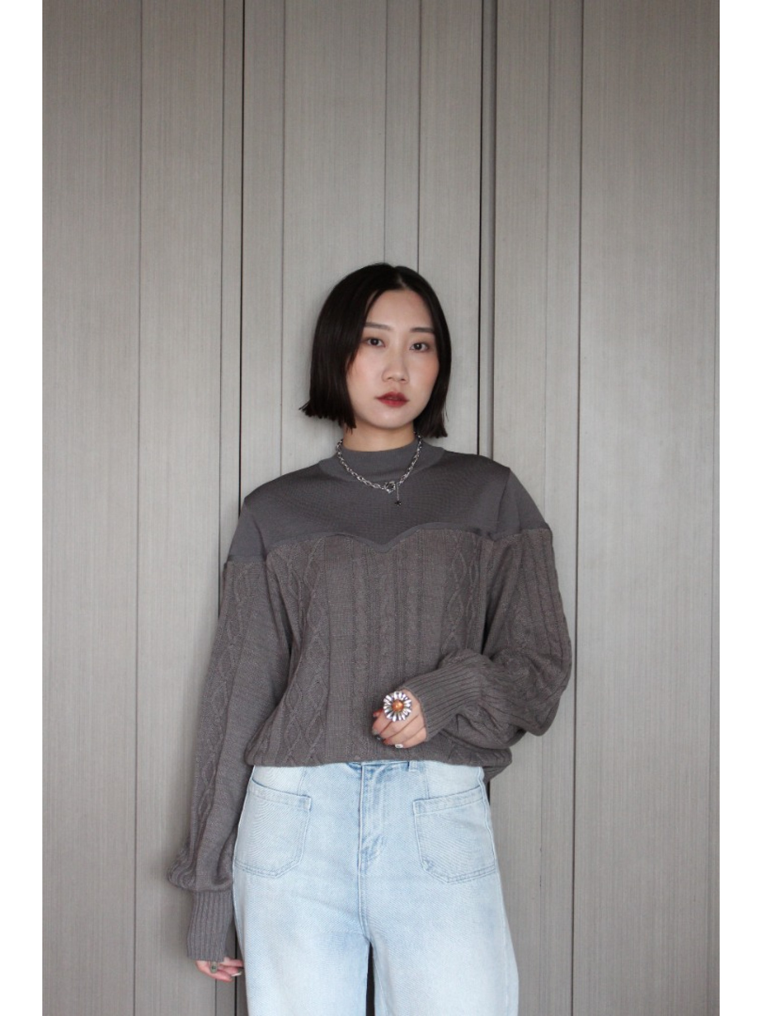 🇯🇵馬甲造型拼接針織衫/三色