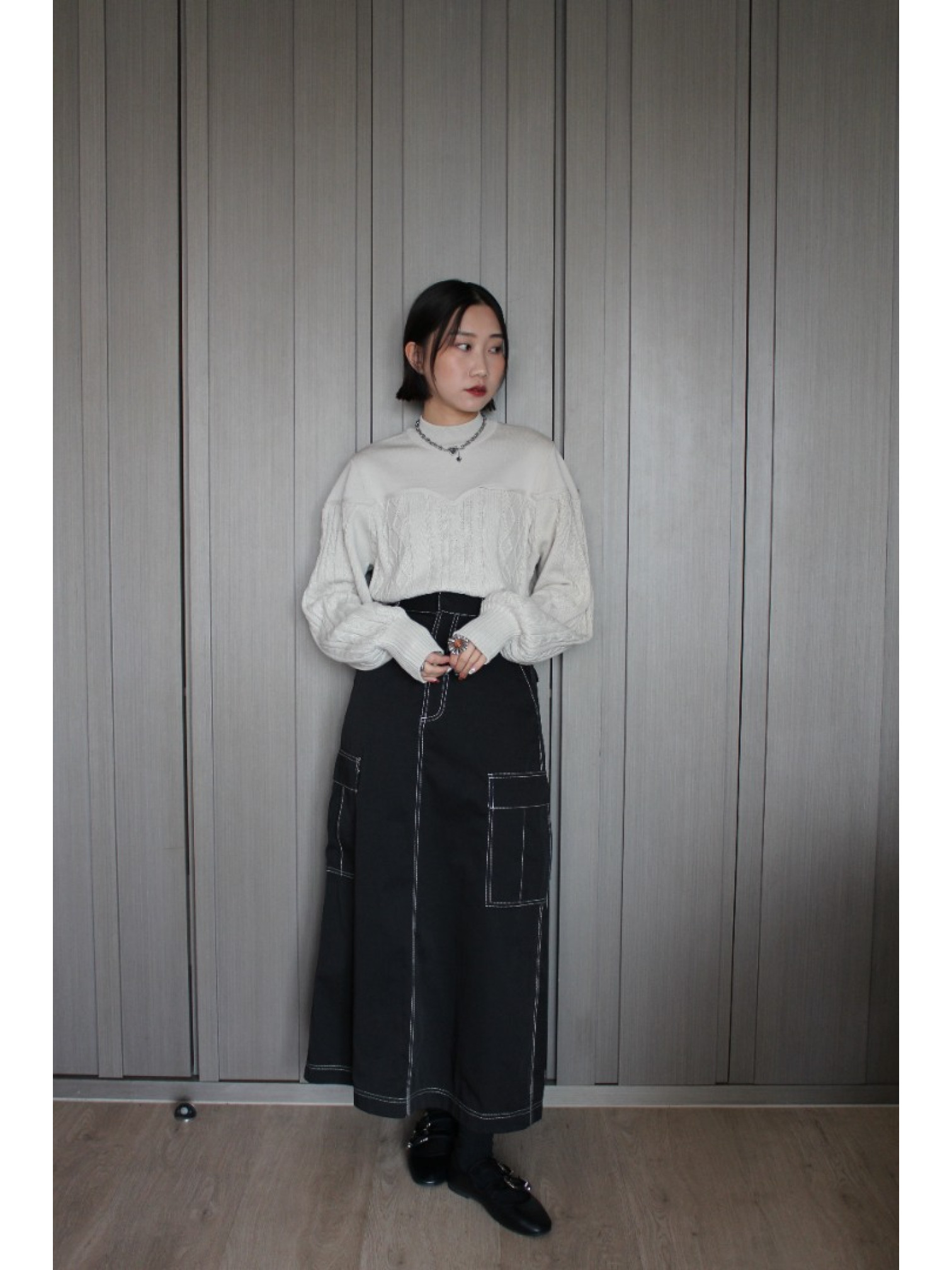 🇯🇵馬甲造型拼接針織衫/三色