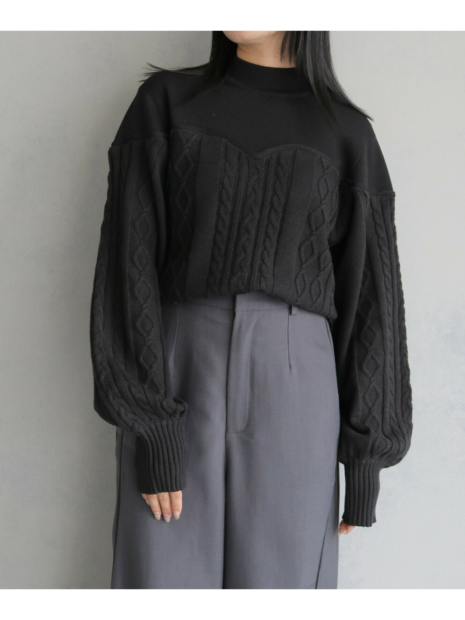 🇯🇵馬甲造型拼接針織衫/三色