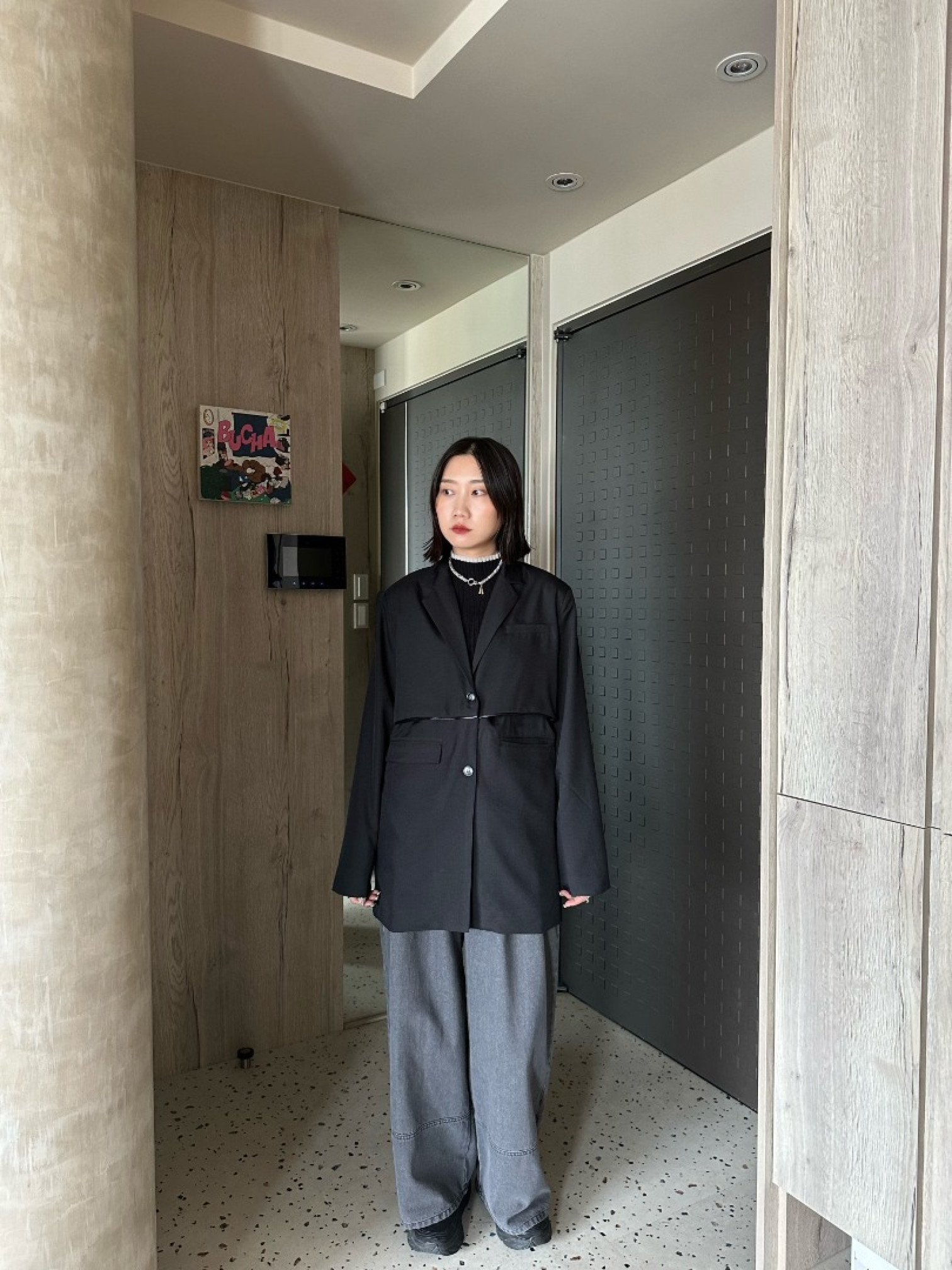 🇯🇵2WAY時髦西裝外套/灰