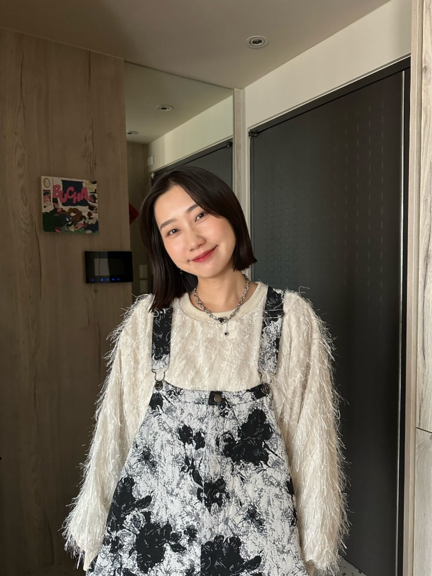 🇯🇵超吸睛の長絨毛薄紗上衣/杏