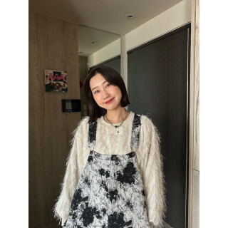 🇯🇵超吸睛の長絨毛薄紗上衣/杏