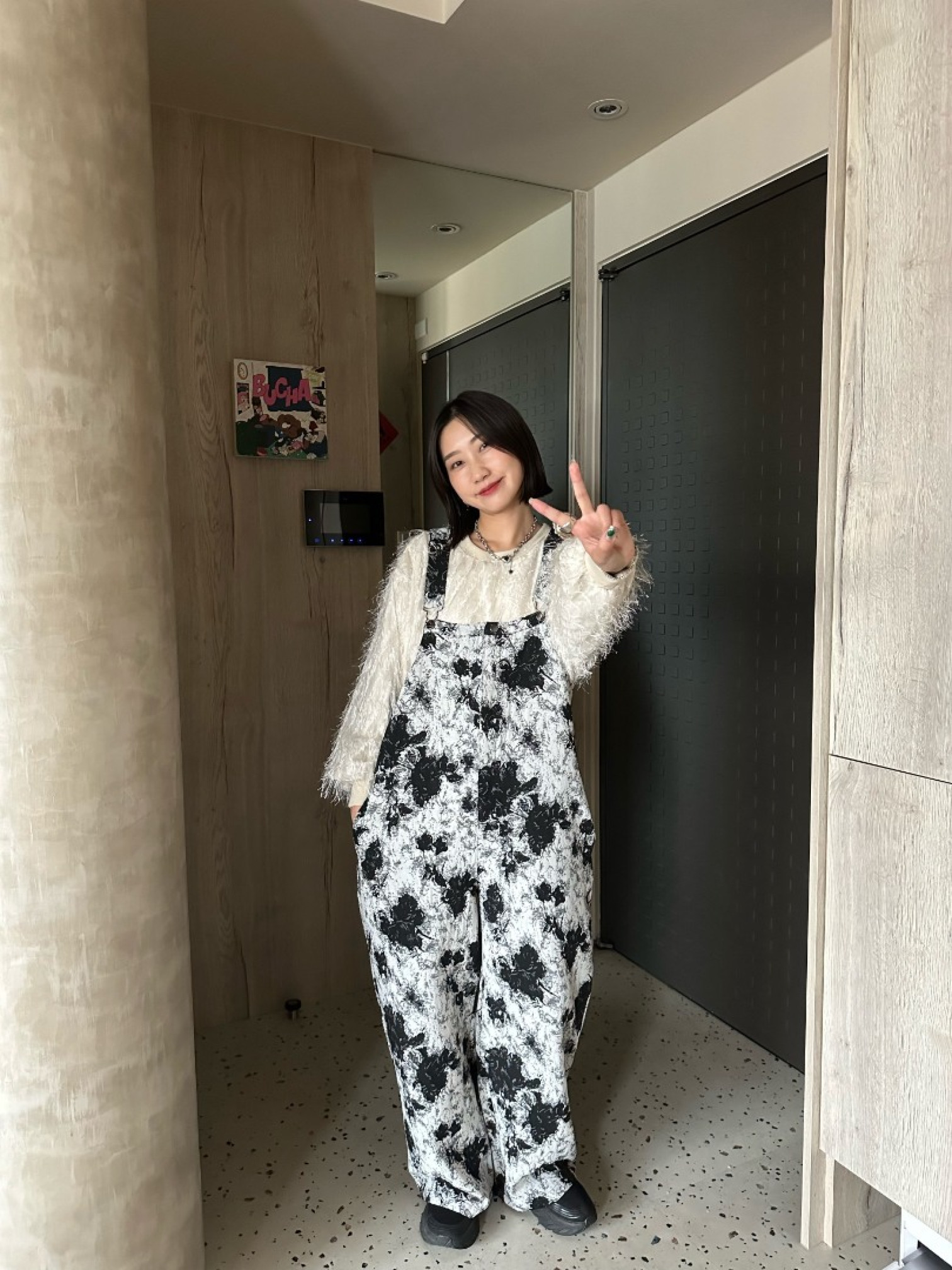 🇯🇵超吸睛の長絨毛薄紗上衣/杏