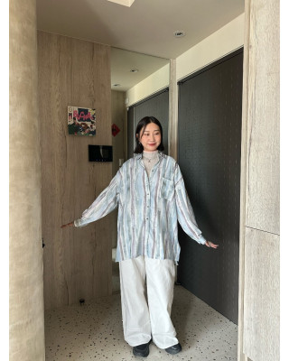 🇯🇵OVER SIZE油漆感襯衫/兩色