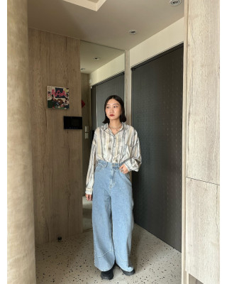 🇯🇵OVER SIZE油漆感襯衫/兩色