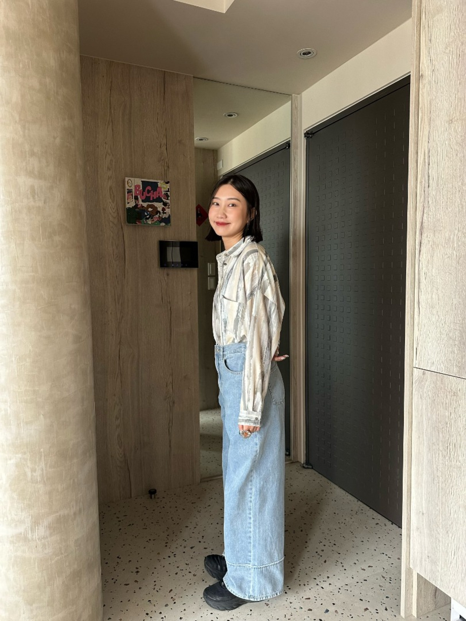 🇯🇵OVER SIZE油漆感襯衫/兩色