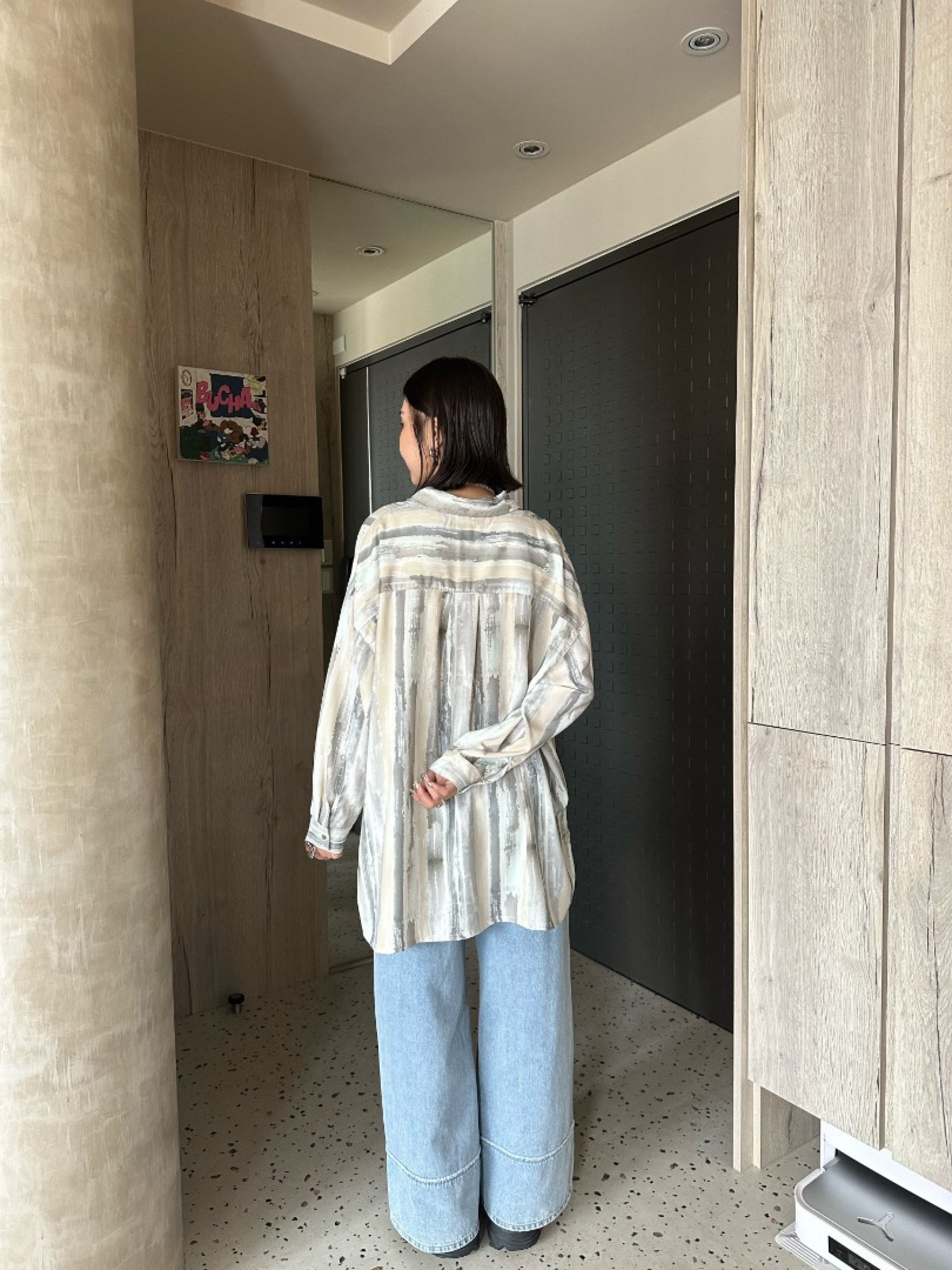 🇯🇵OVER SIZE油漆感襯衫/兩色