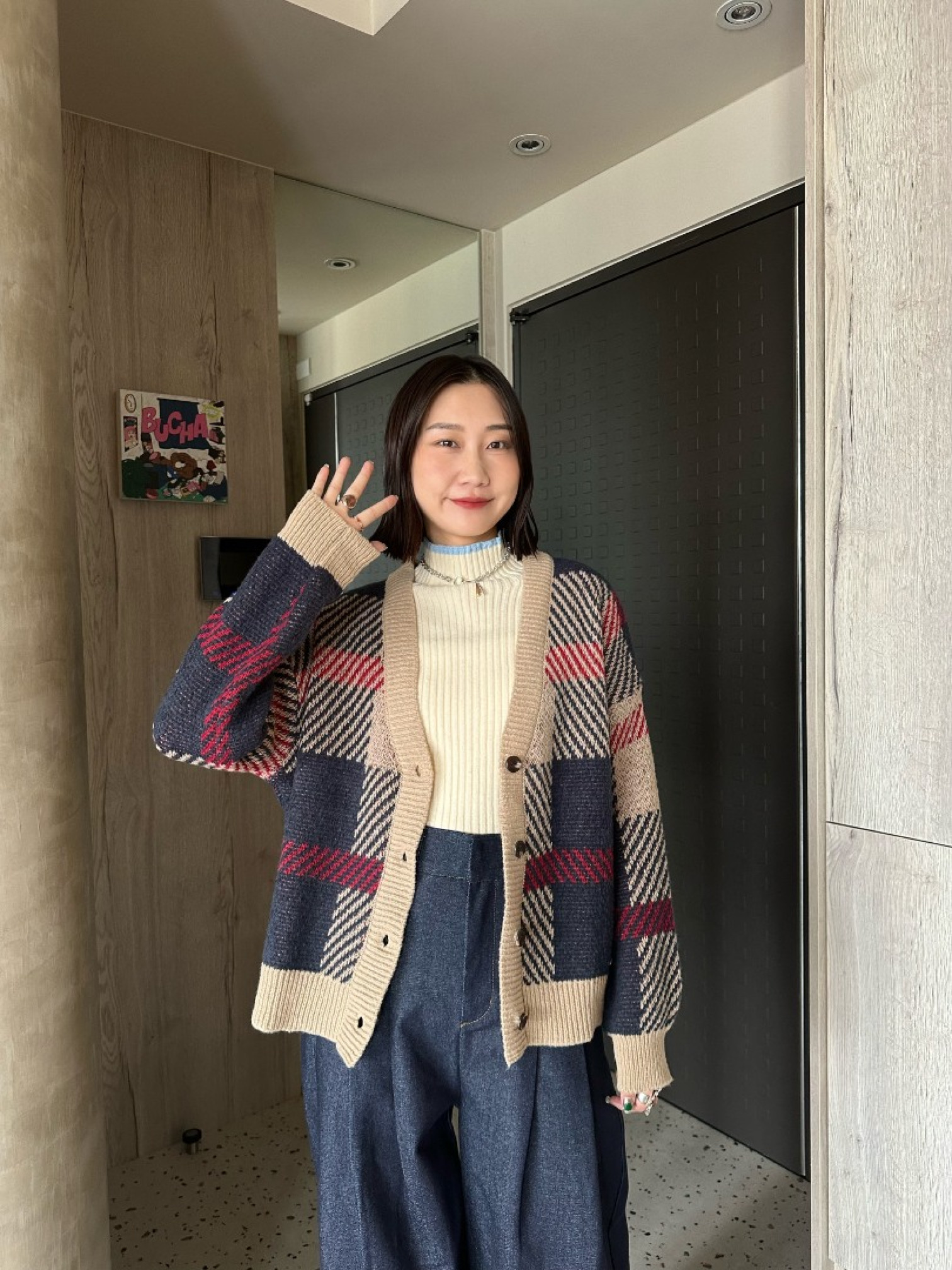 🇯🇵學院風格紋針織外套/三色