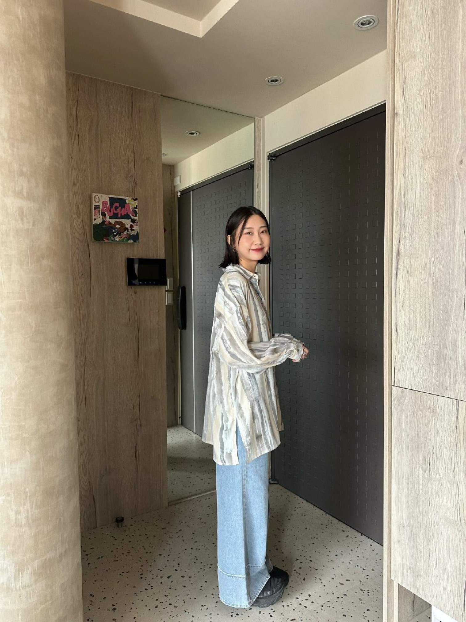 🇯🇵OVER SIZE油漆感襯衫/兩色