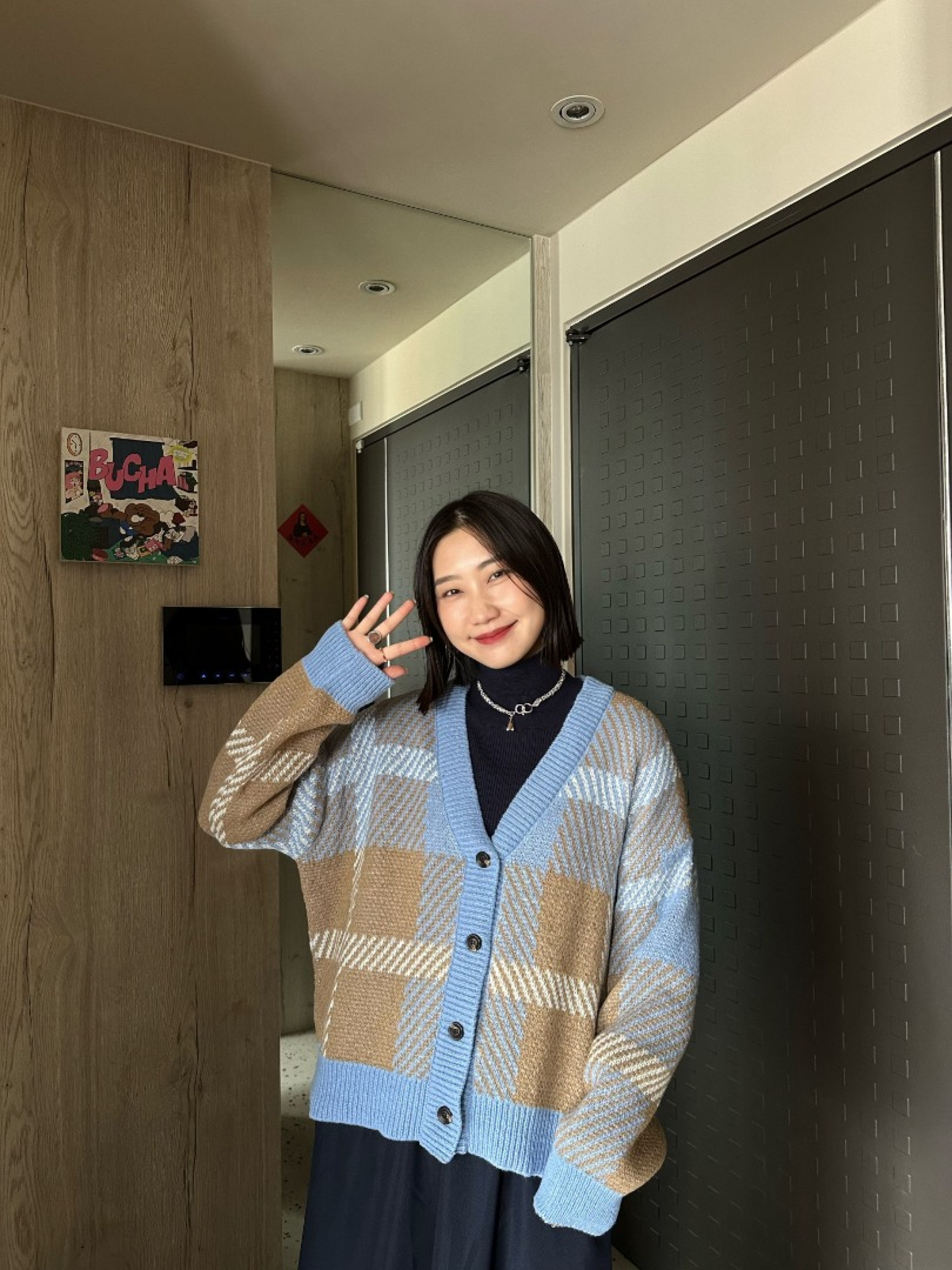 🇯🇵學院風格紋針織外套/三色