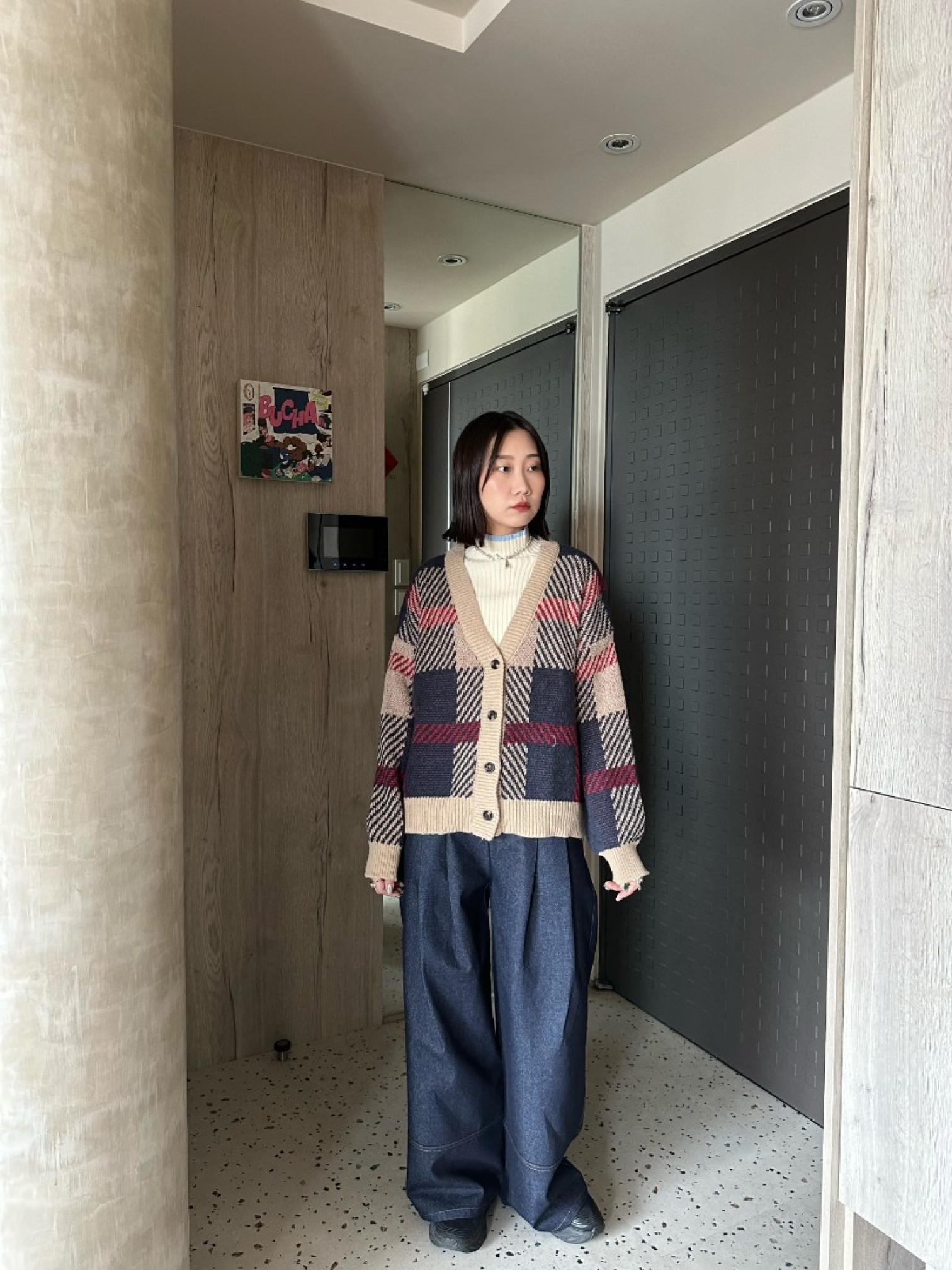 🇯🇵學院風格紋針織外套/三色