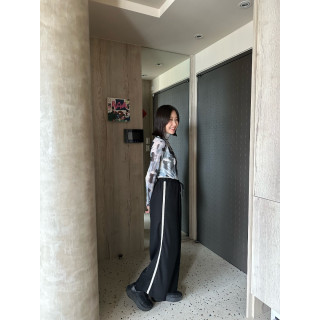 🇯🇵蕾絲花邊休閒褲/黑&灰