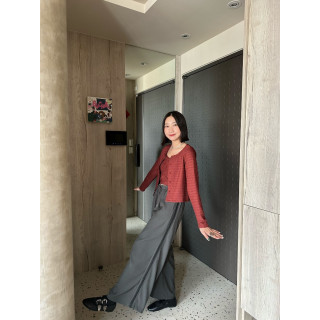 🇯🇵蕾絲花邊休閒褲/黑&灰