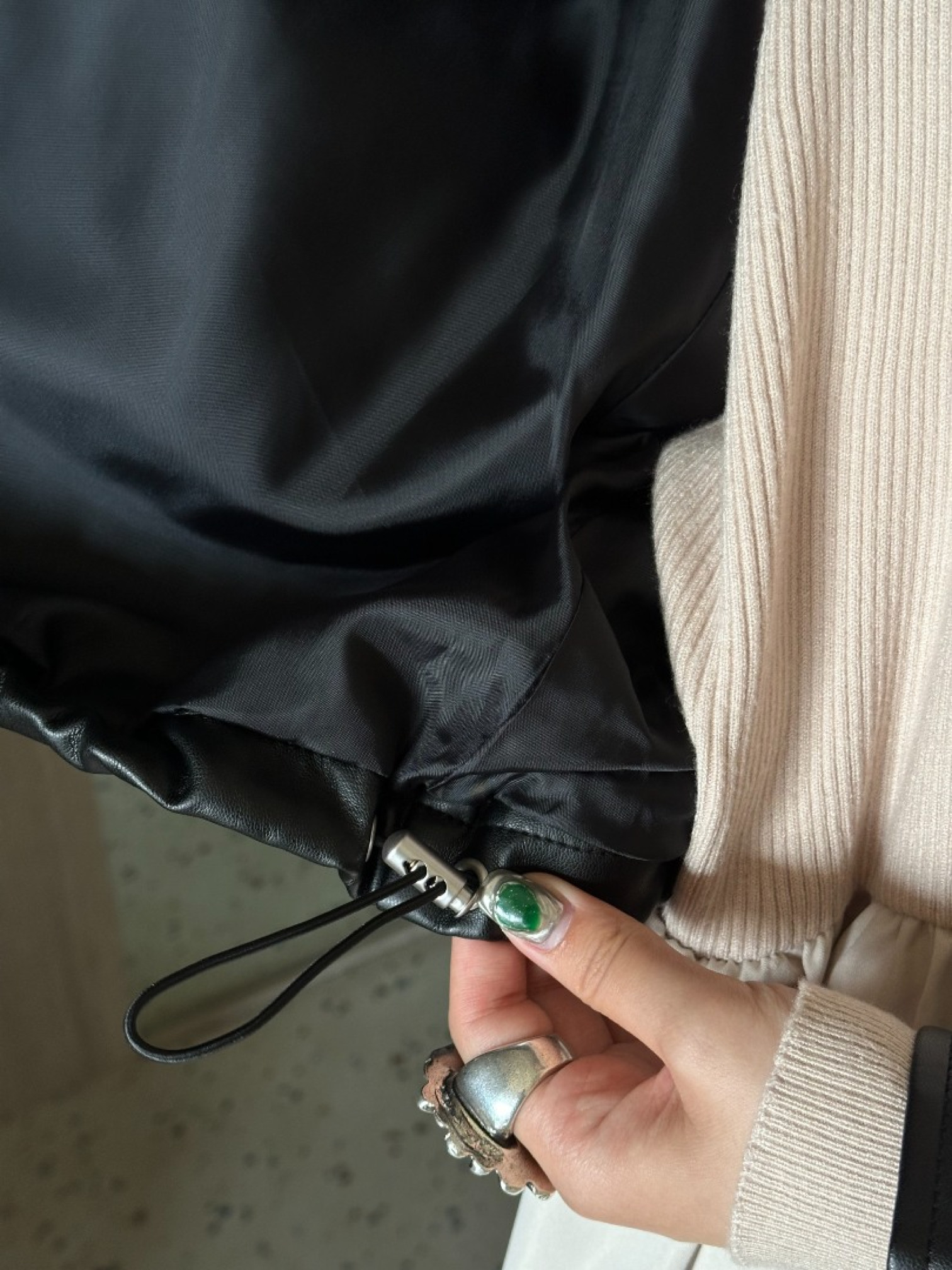 🇯🇵帥氣滿分短版霧面皮革外套/黑