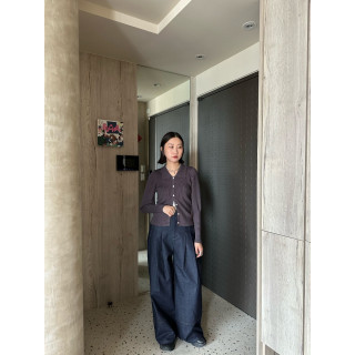 🇯🇵公主袖翻領針織上衣/兩色