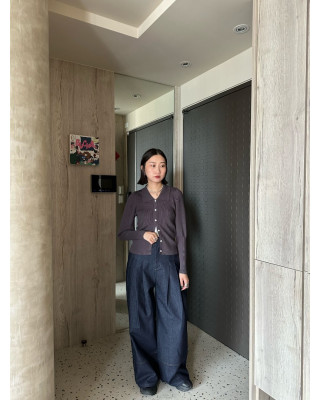 🇯🇵公主袖翻領針織上衣/兩色