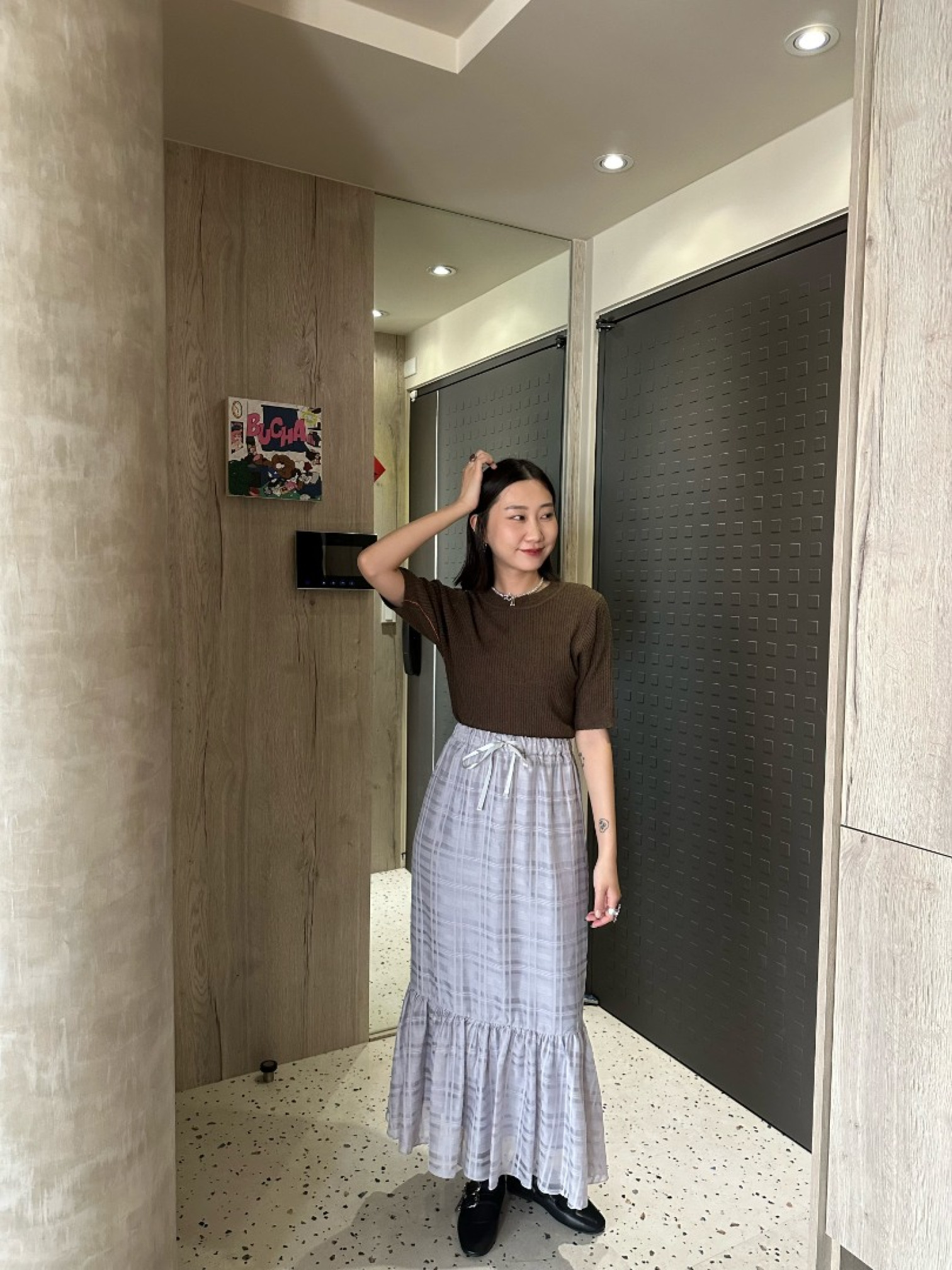 🇯🇵滾邊撞色針織衫/磚紅&咖啡