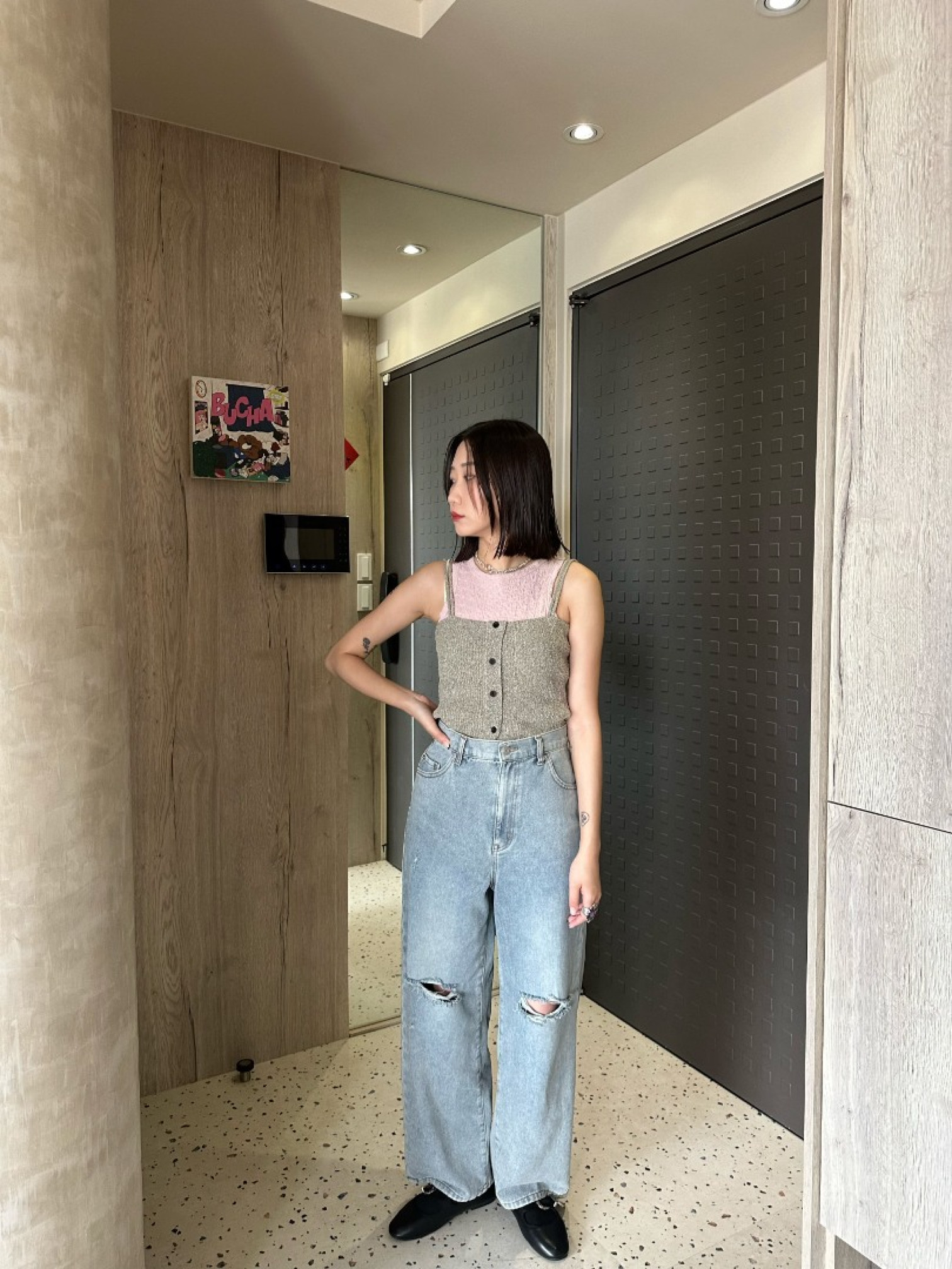 🇯🇵讚讚版型破損牛仔褲/兩色L