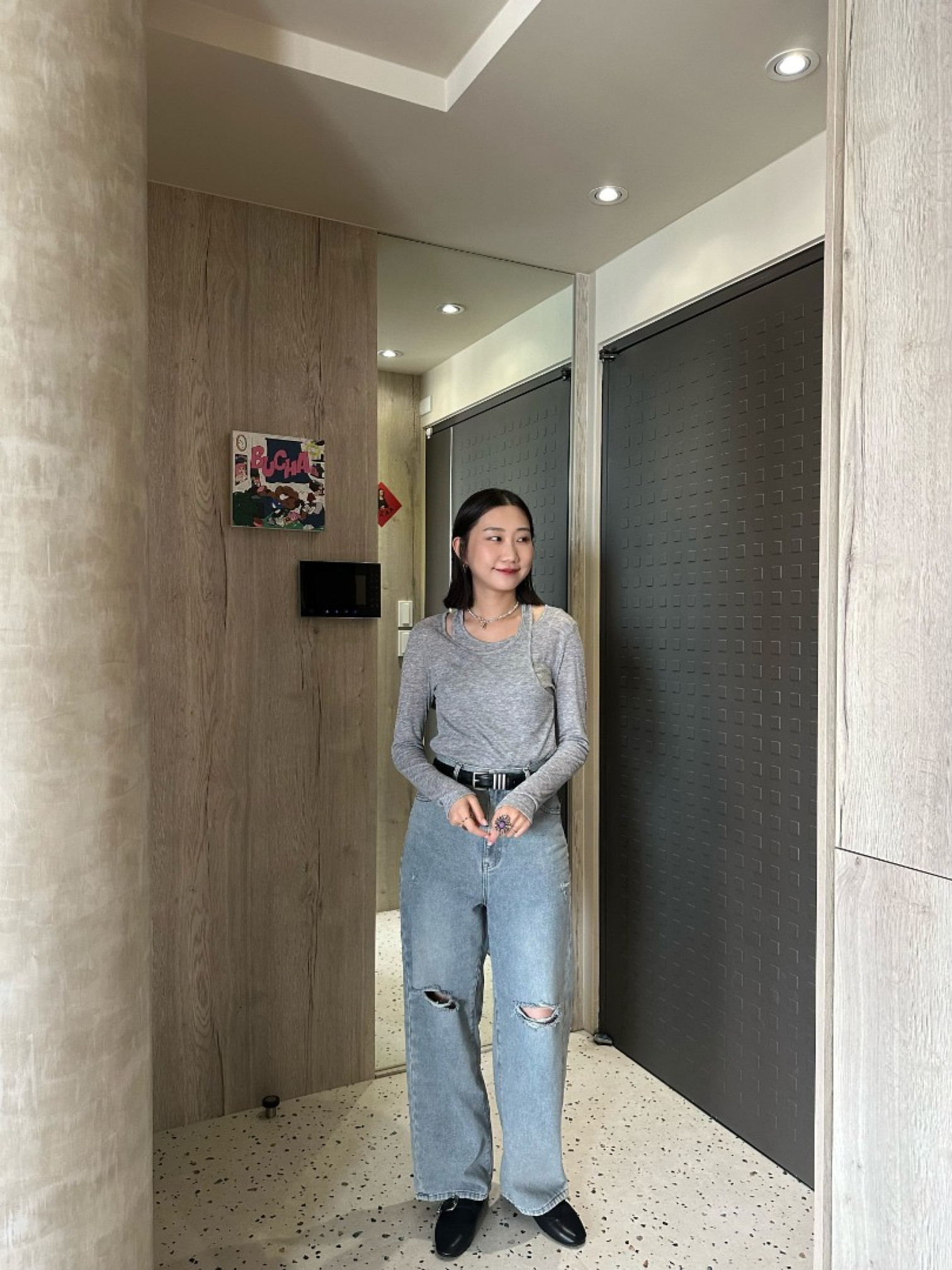 🇯🇵讚讚版型破損牛仔褲/兩色L